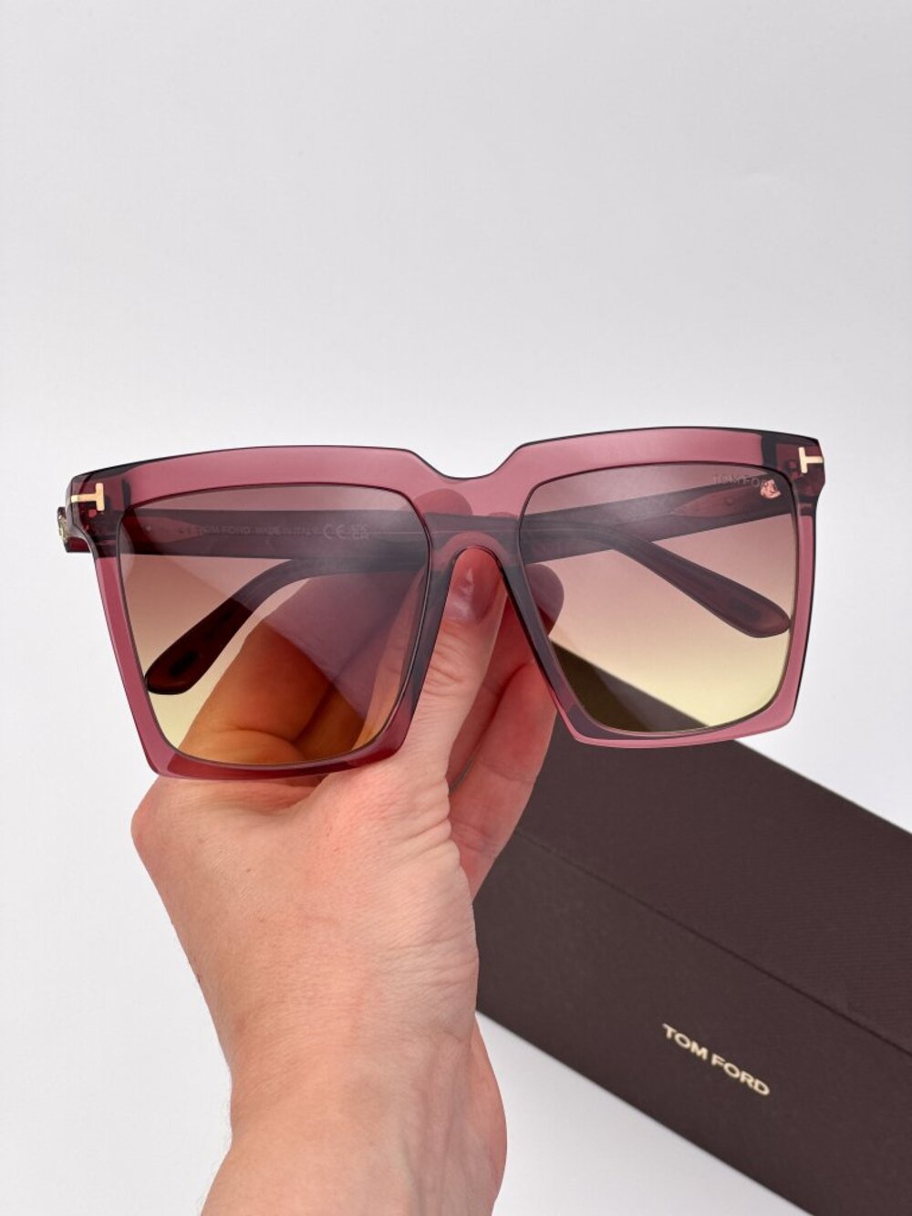 Tom Ford Sabrina-02 FT0764/S 69T Sunglasses – Bordeaux Square Frame Bordeaux